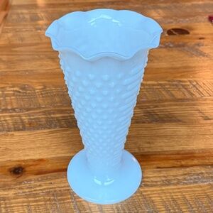 Milk Glass Hobnail Vase